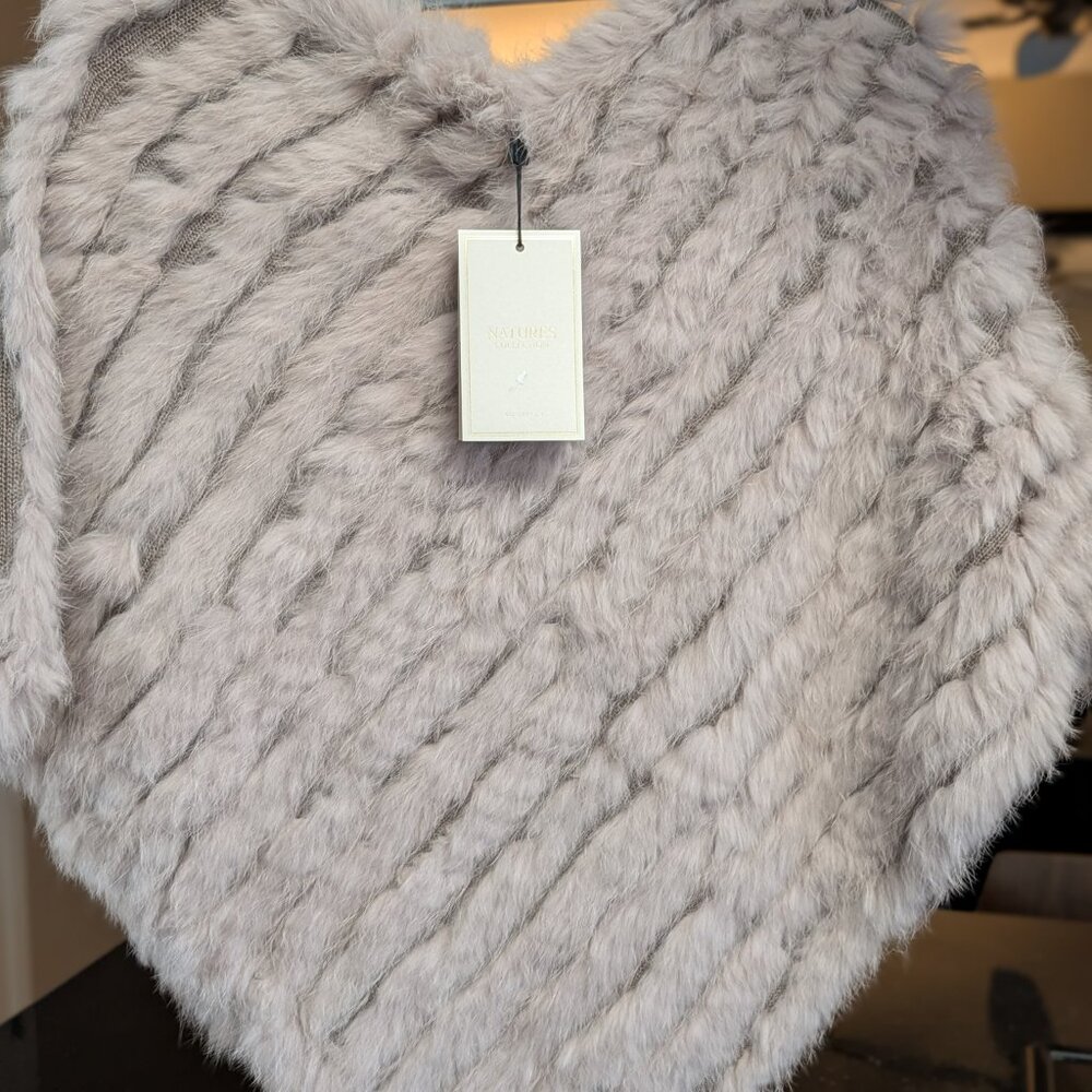 Poncho Shrug Shawl Rabbit
